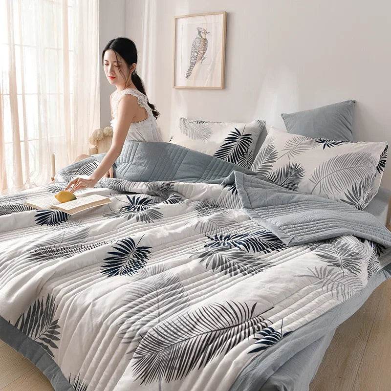 Lightweight Breathable Polyester Cotton Quilt Blanket - Sleep Galleria