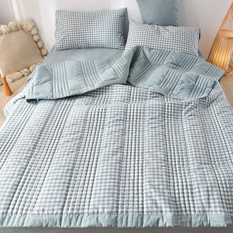 Lightweight Breathable Polyester Cotton Quilt Blanket - Sleep Galleria