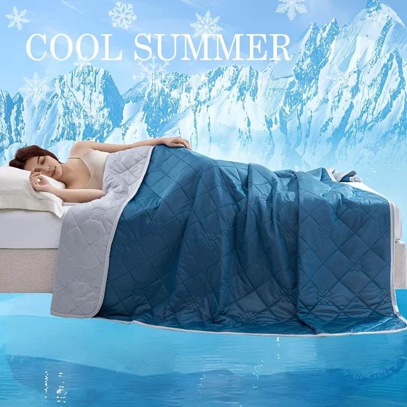 Lightweight Cooling Quilted Polyester Summer Blanket - Sleep Galleria