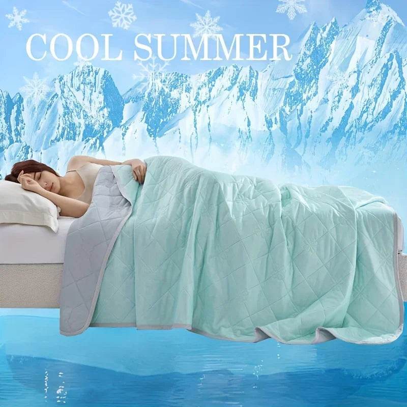 Lightweight Cooling Quilted Polyester Summer Blanket - Sleep Galleria