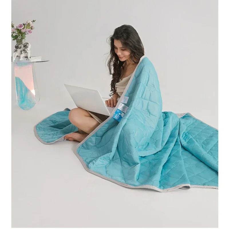 Lightweight Cooling Quilted Polyester Summer Blanket - Sleep Galleria