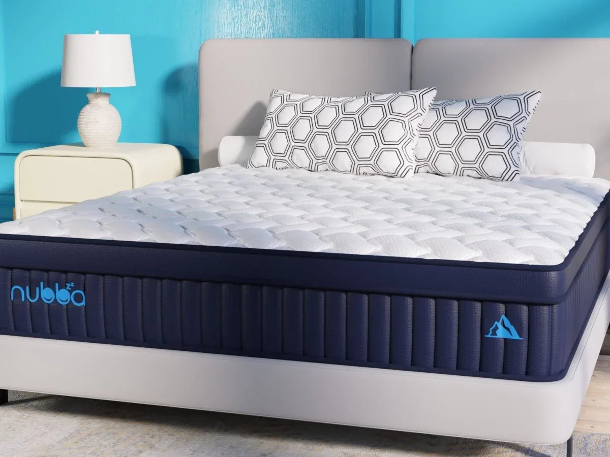 Medium 14-Inch Plush Hybrid Memory Foam Queen Mattress - Omega Lifestyles