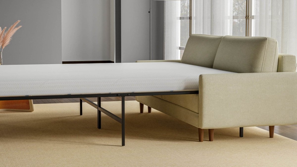 Medium 5 - Inch Foam Queen Sleeper Sofa Mattress - Driftwood - Omega Lifestyles