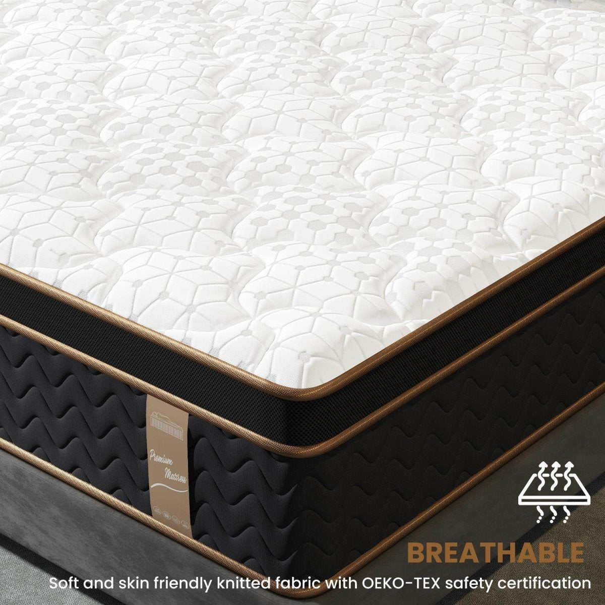Medium Plush Gel Hybrid Pocket Spring Mattress - Sleep Galleria