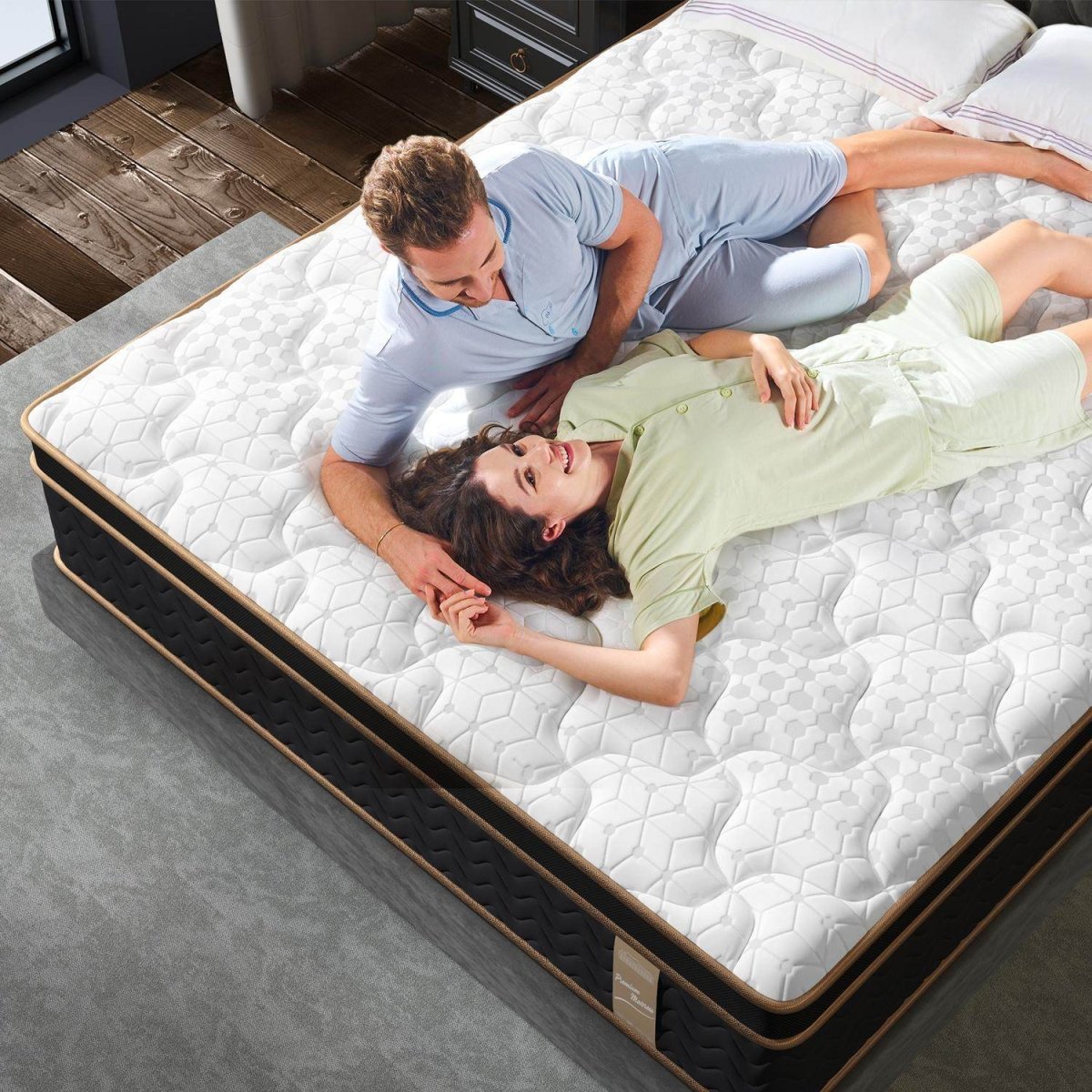 Medium Plush Gel Hybrid Pocket Spring Mattress - Sleep Galleria
