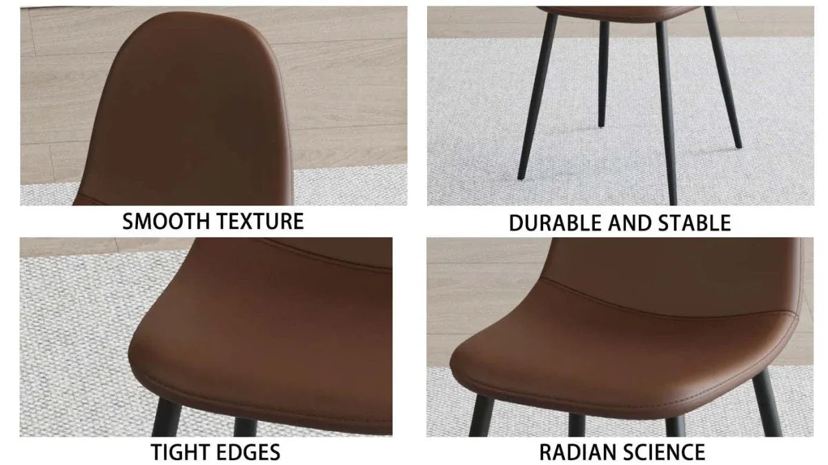 Mid Century MDF Wood Dining Table And Chairs Set - Omega Lifestyles