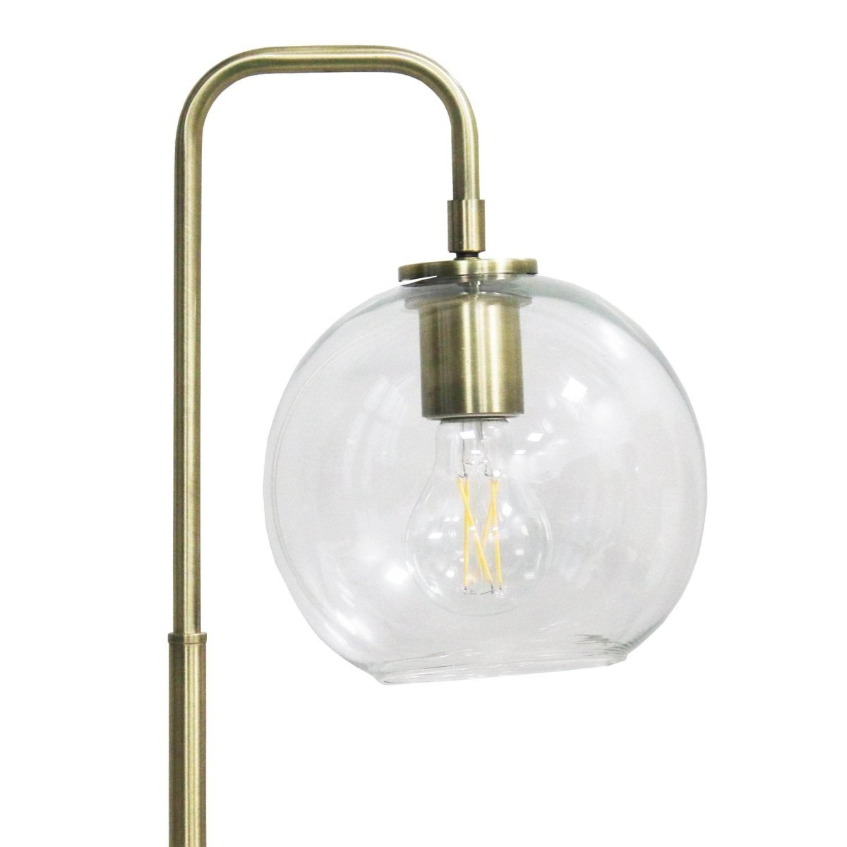 Mid-Century Modern Bronze Metal Glass Table Lamp - Sleep Galleria