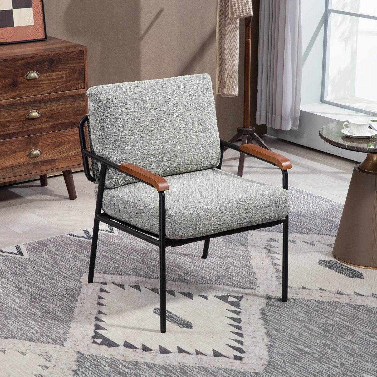 Modern Fabric Upholstered Foam Accent Chair - Sleep Galleria
