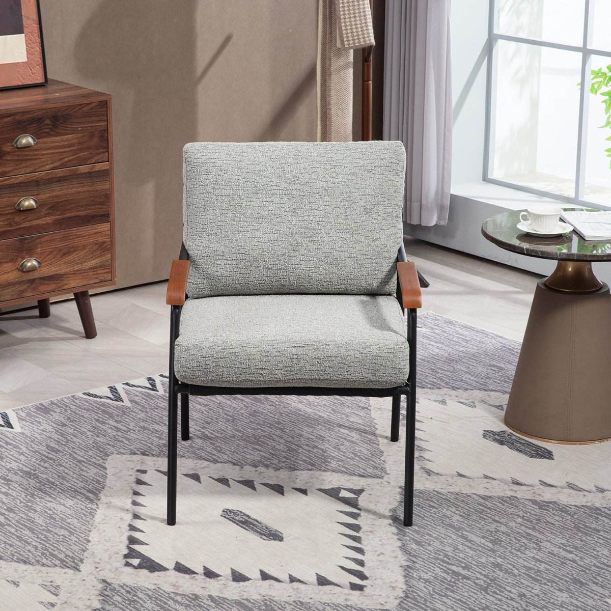 Modern Fabric Upholstered Foam Accent Chair - Sleep Galleria
