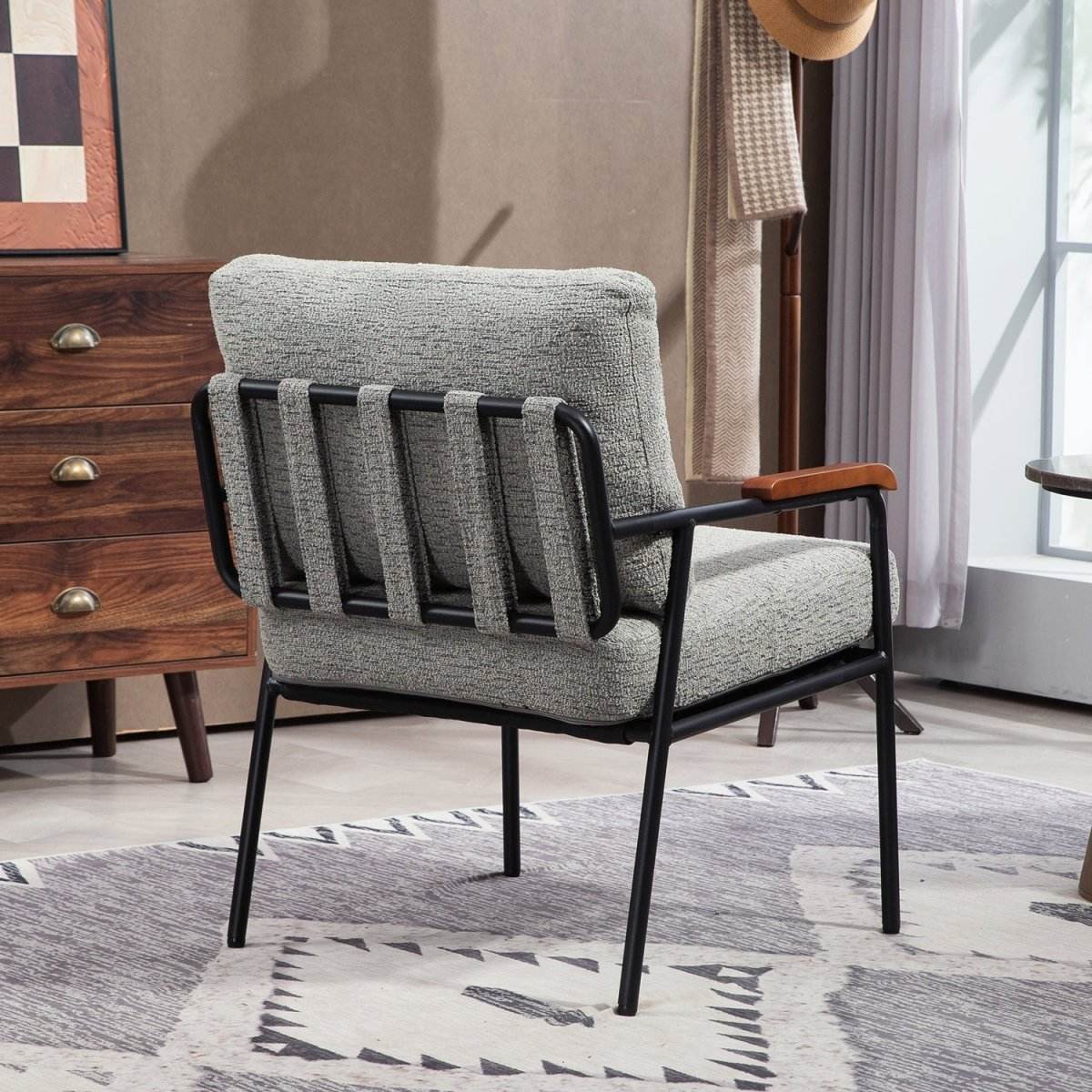 Modern Fabric Upholstered Foam Accent Chair - Sleep Galleria