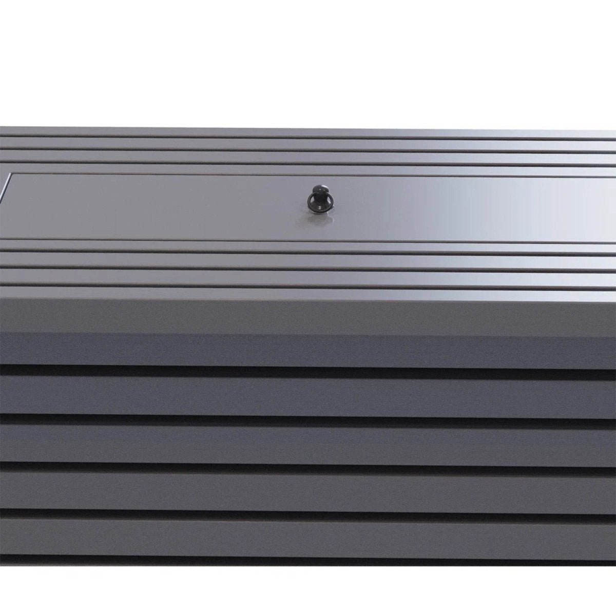 Modern Gray Steel Propane Outdoor Fire Pit Table - Driftwood - Omega Lifestyles