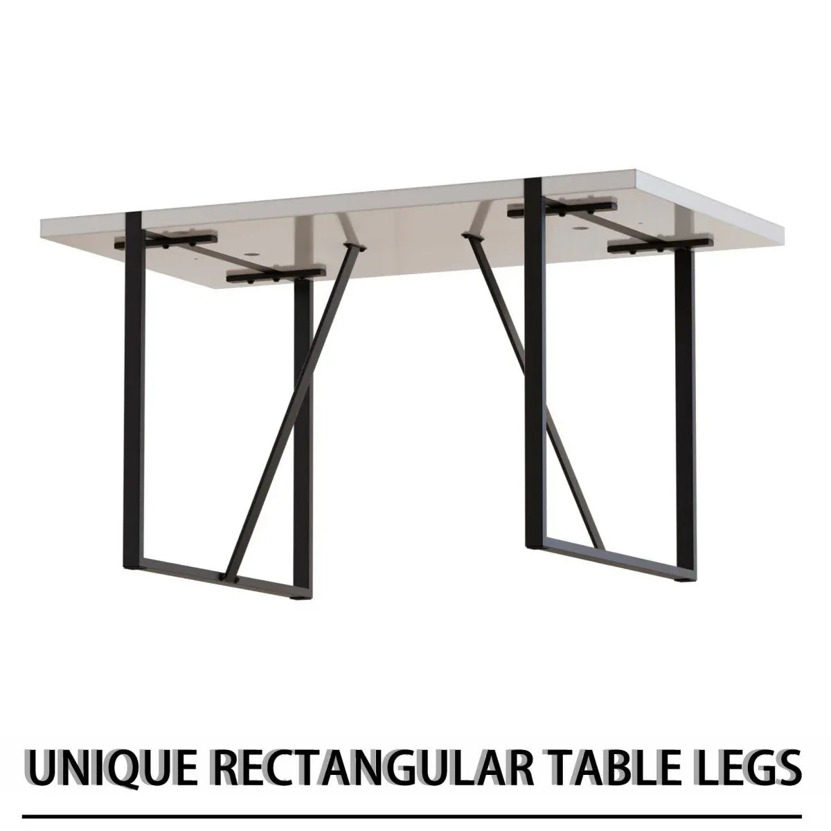 Modern MDF Industrial Dining Table And Chair Set - Omega Lifestyles