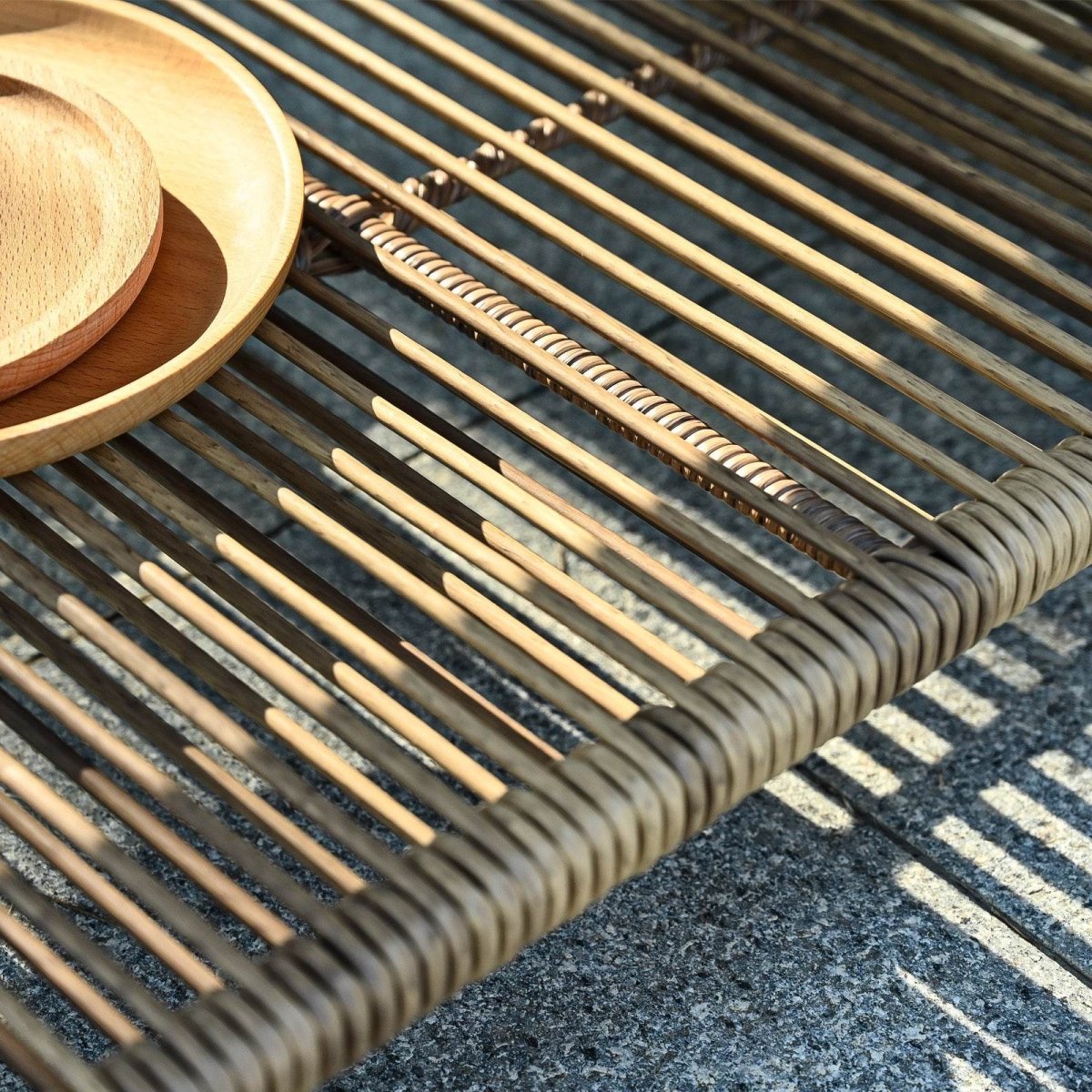 Modern Outdoor PE Rattan 2-Seater Sofa Set With Table - Sleep Galleria