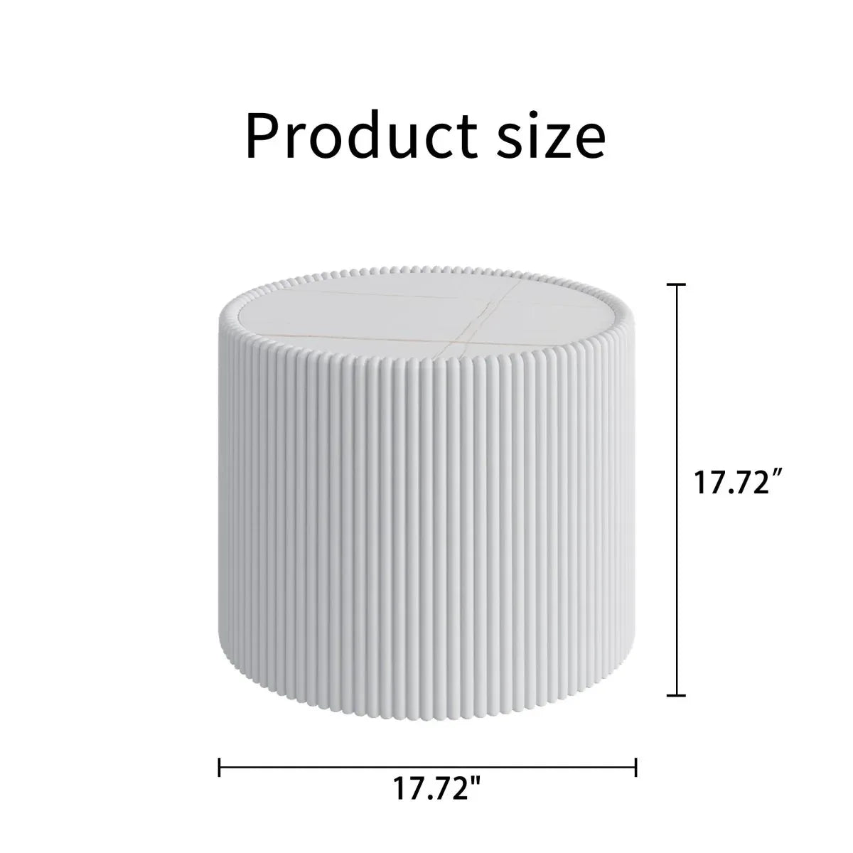 Modern Round Sintered Stone Coffee End Table - Omega Lifestyles