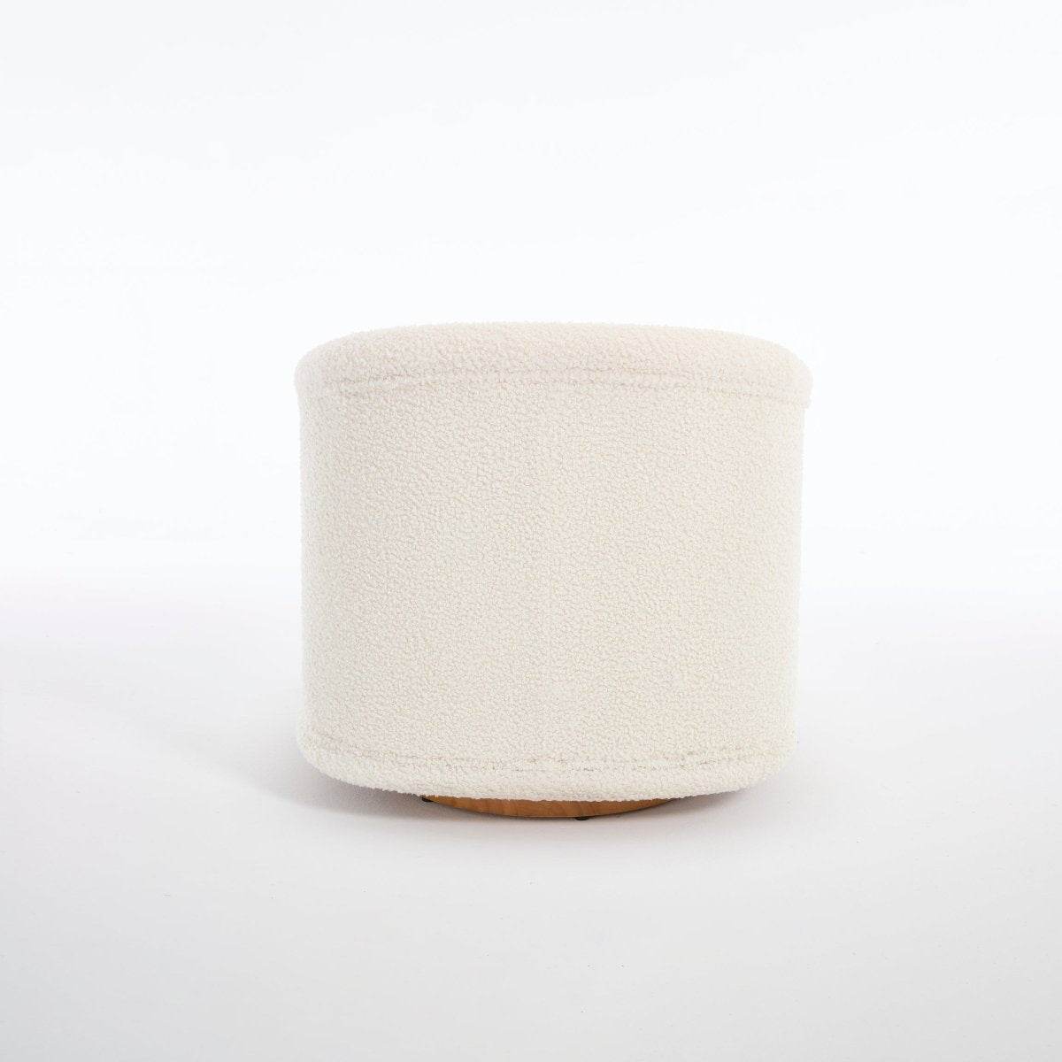 Modern Teddy Fabric 360-Degree Swivel Accent Chair - Sleep Galleria