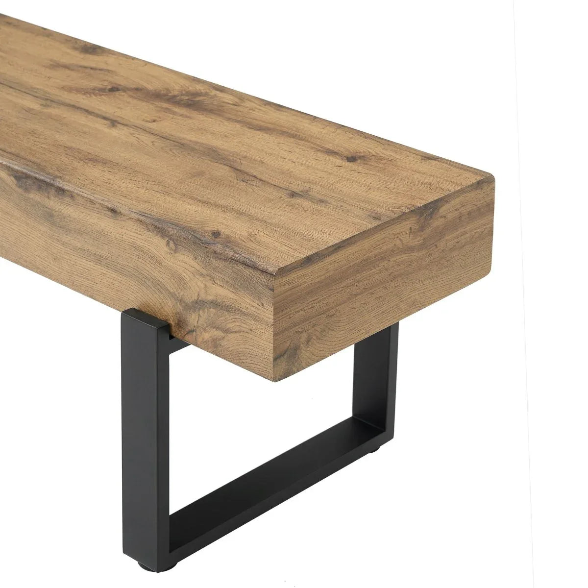 Modern Upholstered MDF And Metal Bedroom Bench - Omega Lifestyles