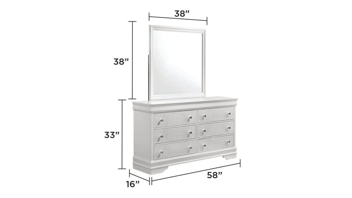 Modern Upholstered Wood 5-Piece Bedroom Furniture Set - Omega Lifestyles