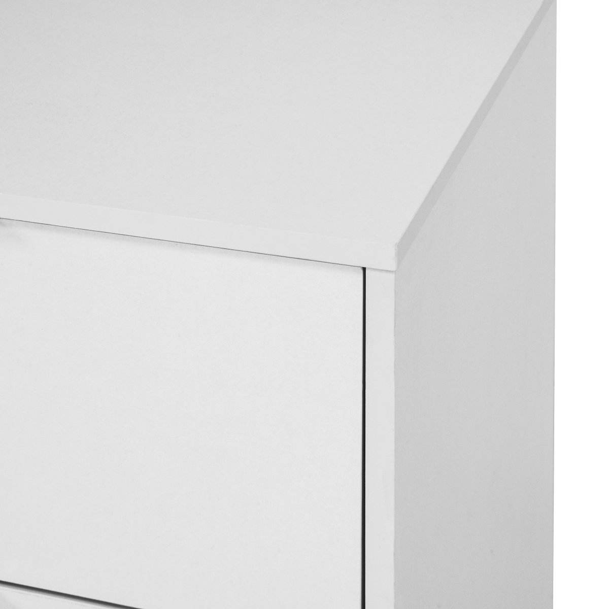 Modern White 9-Drawer Particle Board Dresser - Sleep Galleria