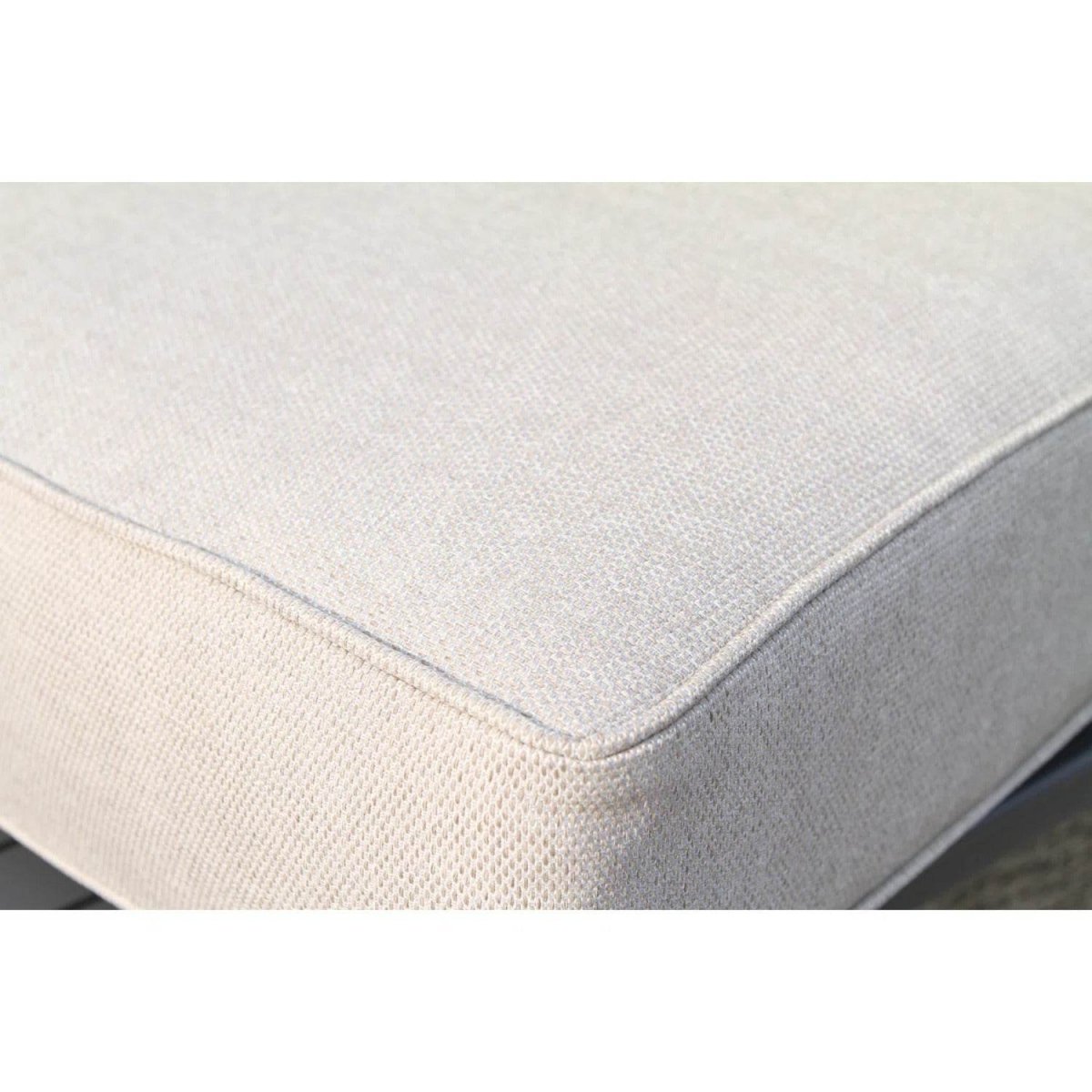 Modular Patio Wicker Loveseat With Water - Resistant Cushions - Driftwood - Omega Lifestyles