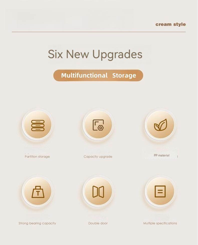 Multi-Functional Folding Plastic Wardrobe Storage Cabinet With Wheels - Sleep Galleria