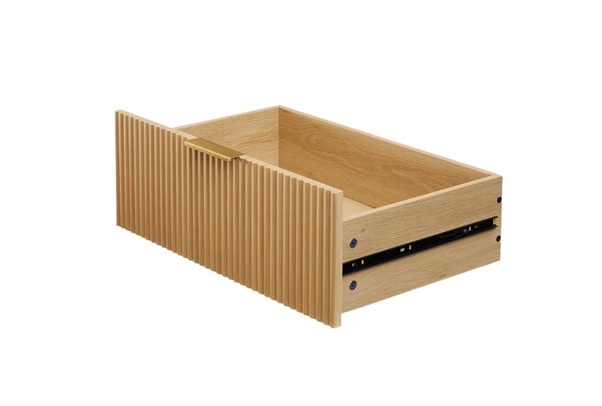 Natural Wave Pattern Particleboard Cabinet With 6 Drawers - Sleep Galleria