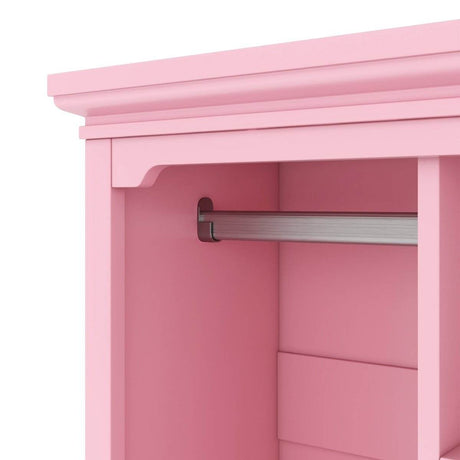 Open Children's Wardrobe With Hanging Rod Drawer - Sleep Galleria