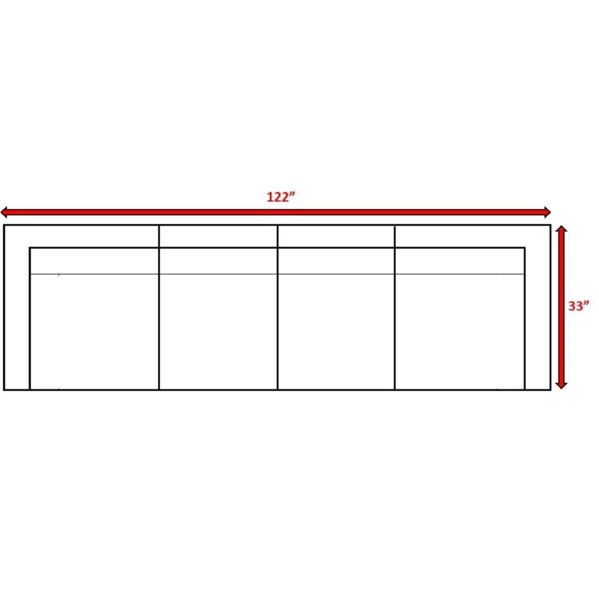 Outdoor 4 - Piece Wicker Sectional Seating Group With Cushions - Driftwood - Omega Lifestyles