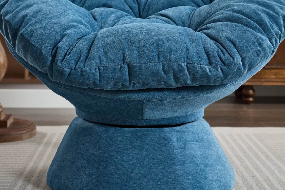 Oversized 360-Degree Swivel Chenille Accent Chair - Sleep Galleria