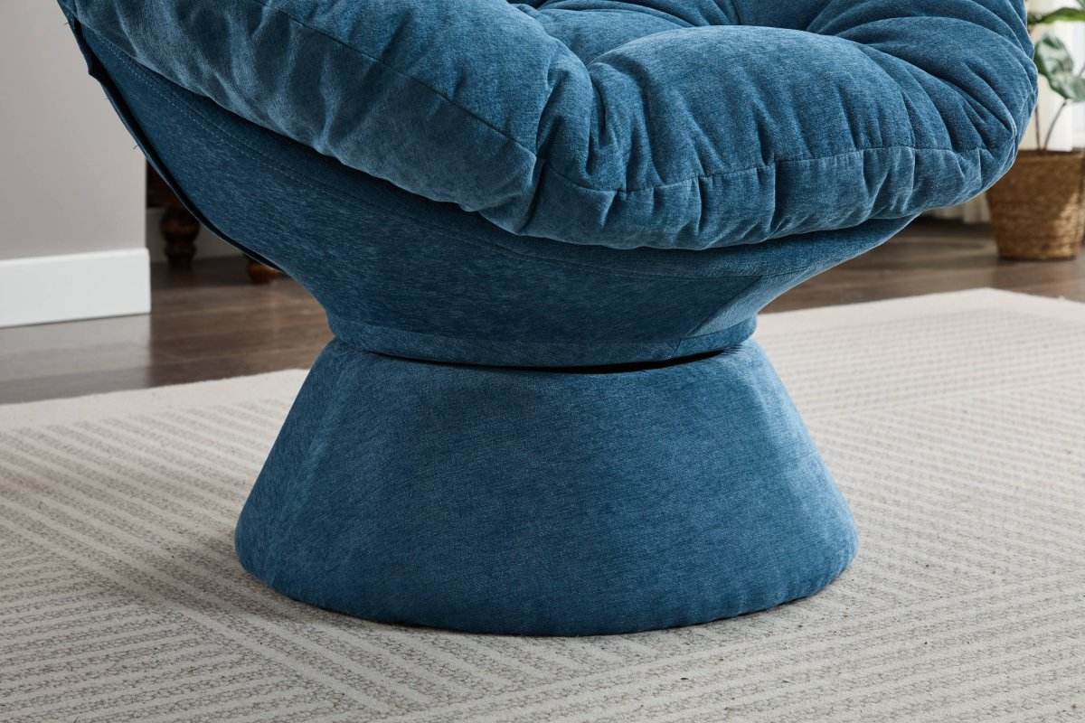 Oversized 360-Degree Swivel Chenille Accent Chair - Sleep Galleria