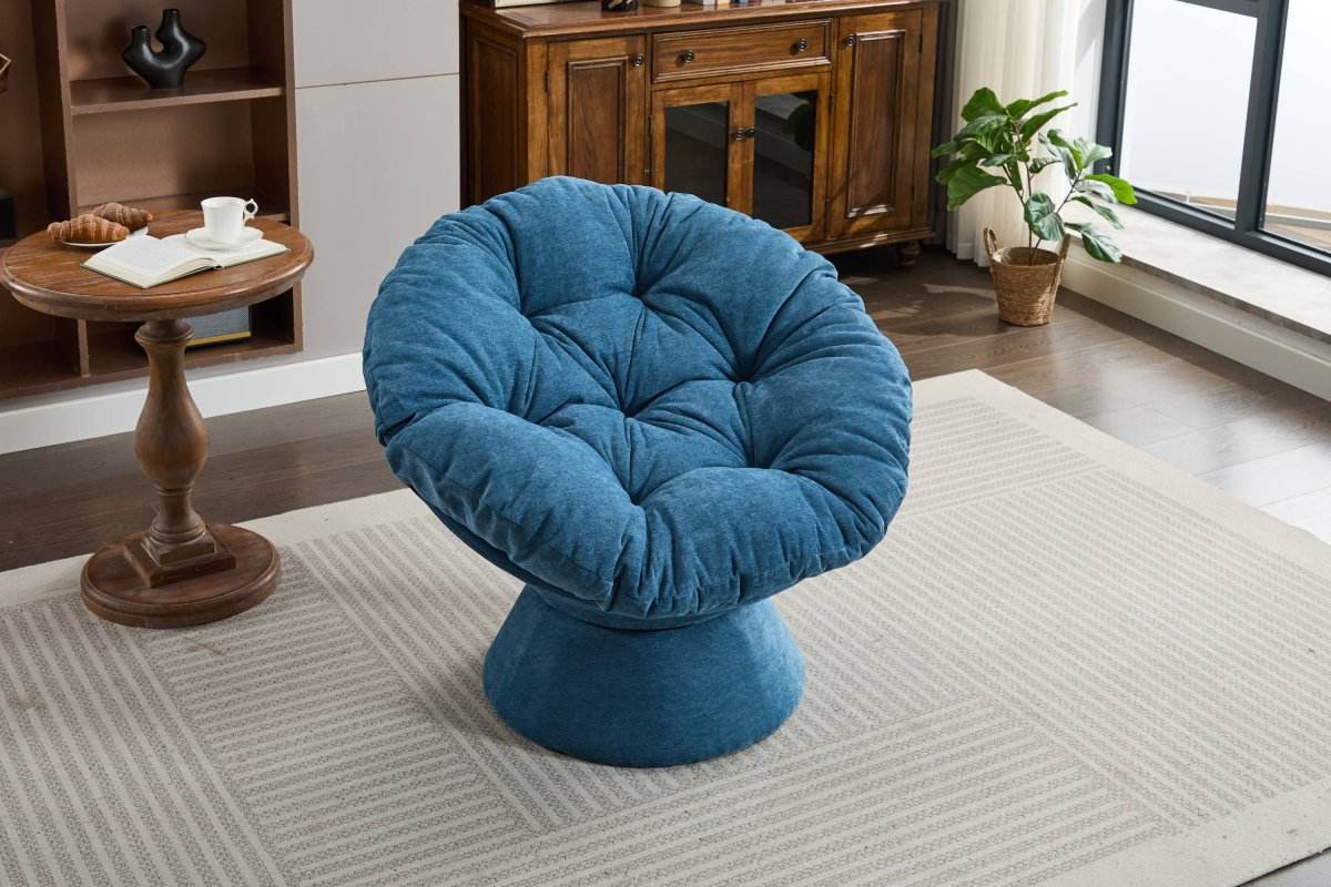 Oversized 360-Degree Swivel Chenille Accent Chair - Sleep Galleria