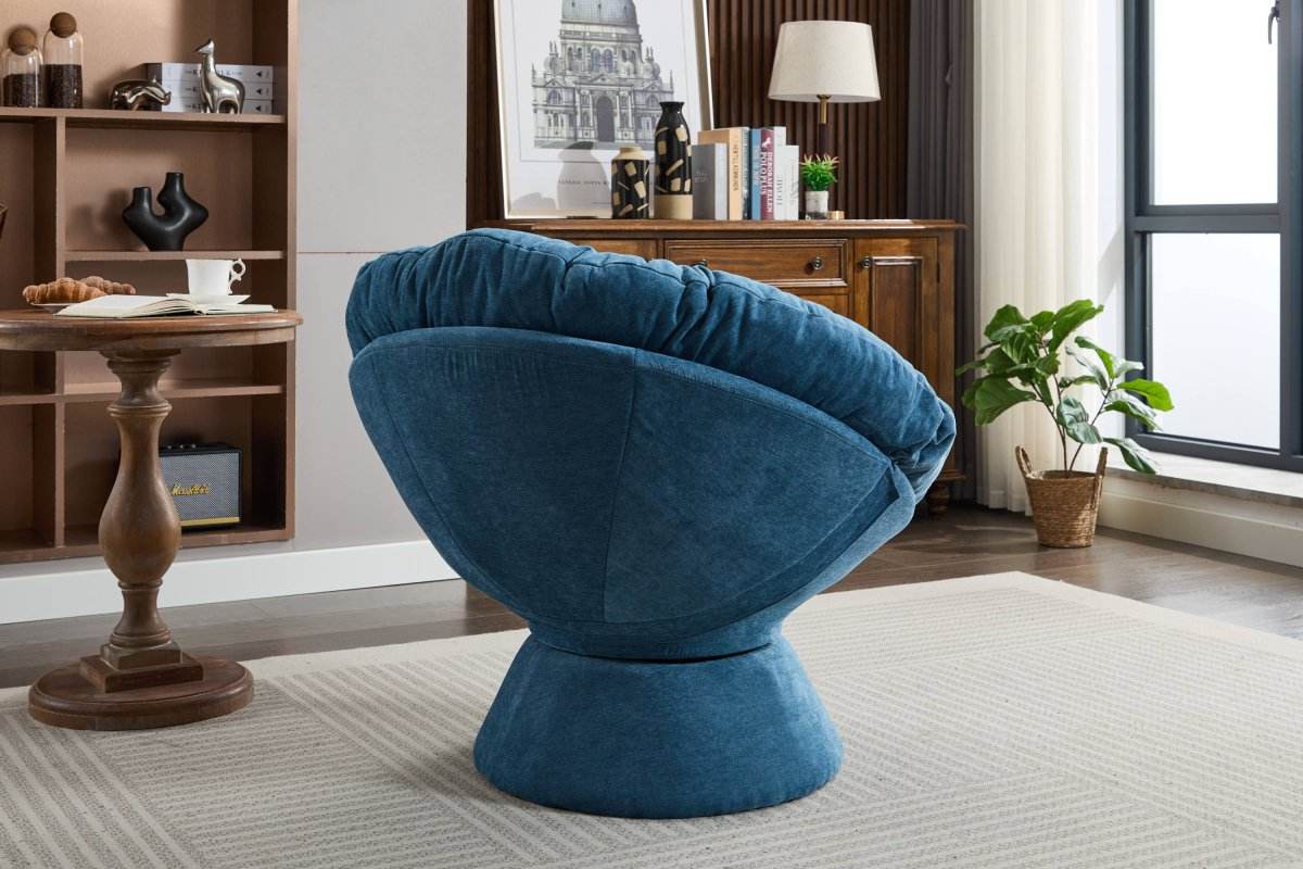 Oversized 360-Degree Swivel Chenille Accent Chair - Sleep Galleria