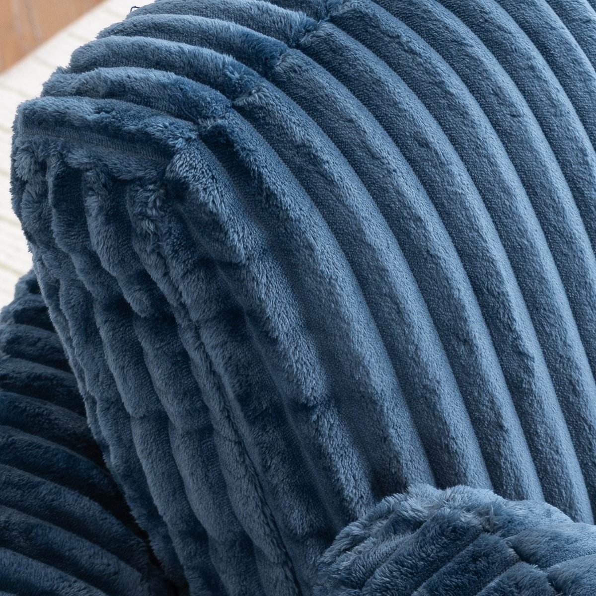 Oversized 360-Degree Swivel Plush Corduroy Accent Chair With Pillows - Sleep Galleria