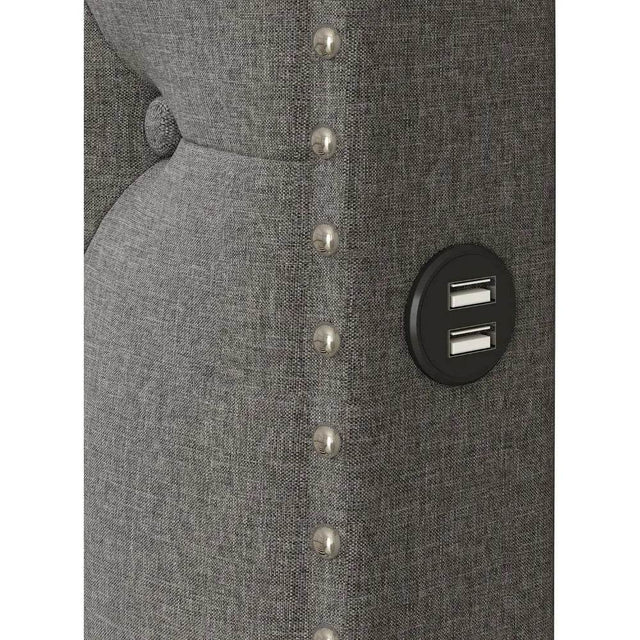 Platform Bed with USB Ports and Dual Storage Drawers - Omega Lifestyles