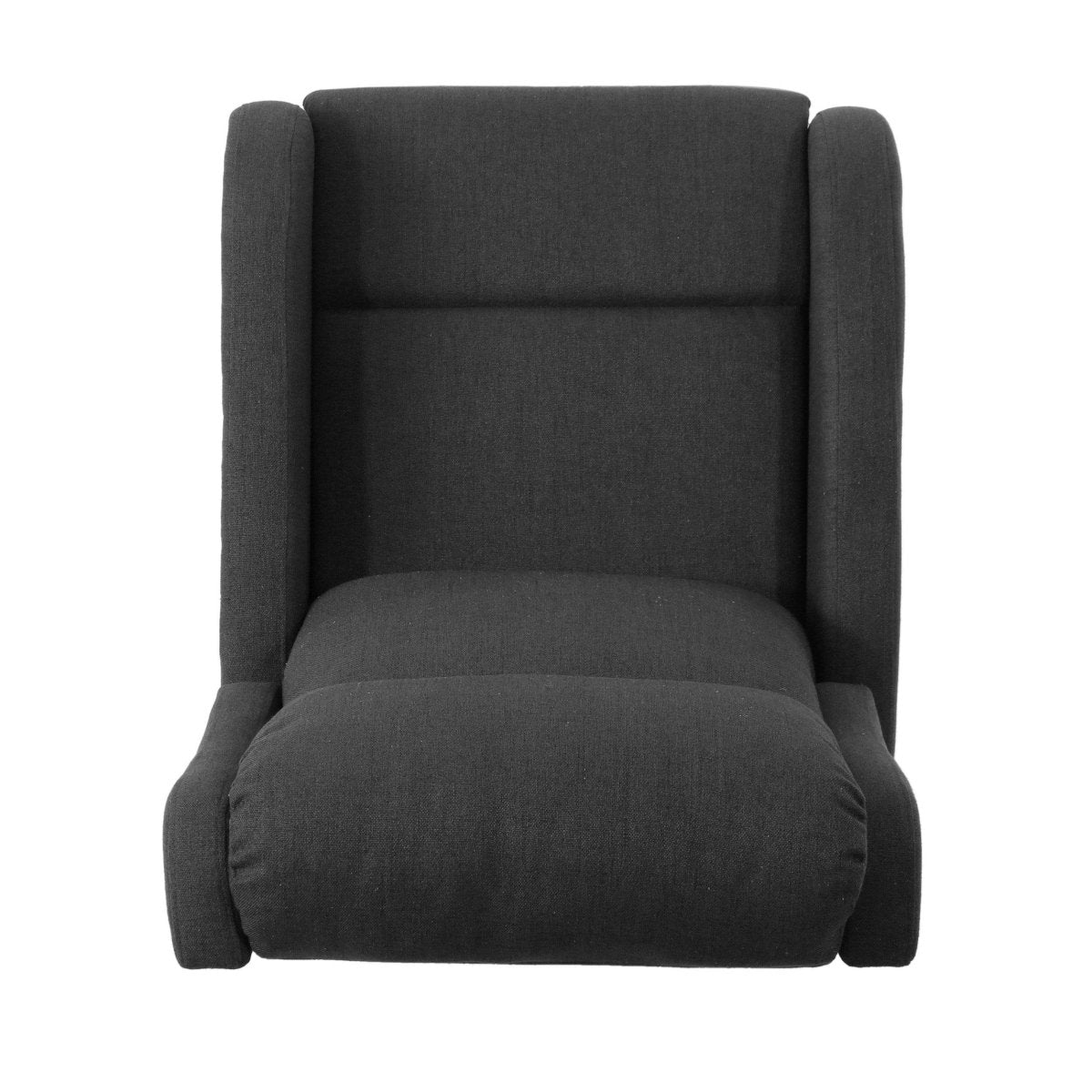 Plush Waterfall Backrest Fabric Manual Rocker Recliner - Driftwood - Omega Lifestyles