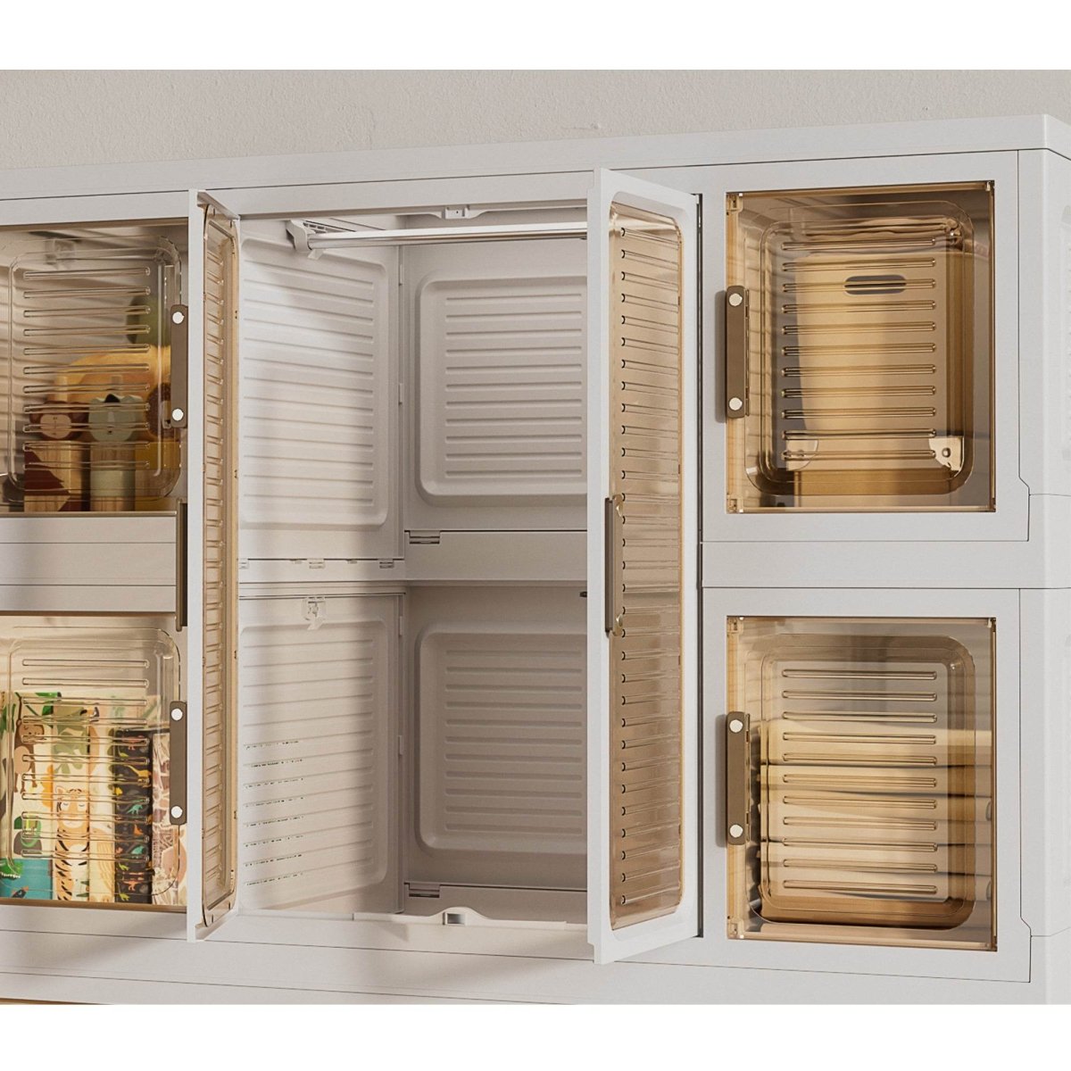 Portable Children's Wardrobe Closet Organizer With Magnetic Doors - Sleep Galleria