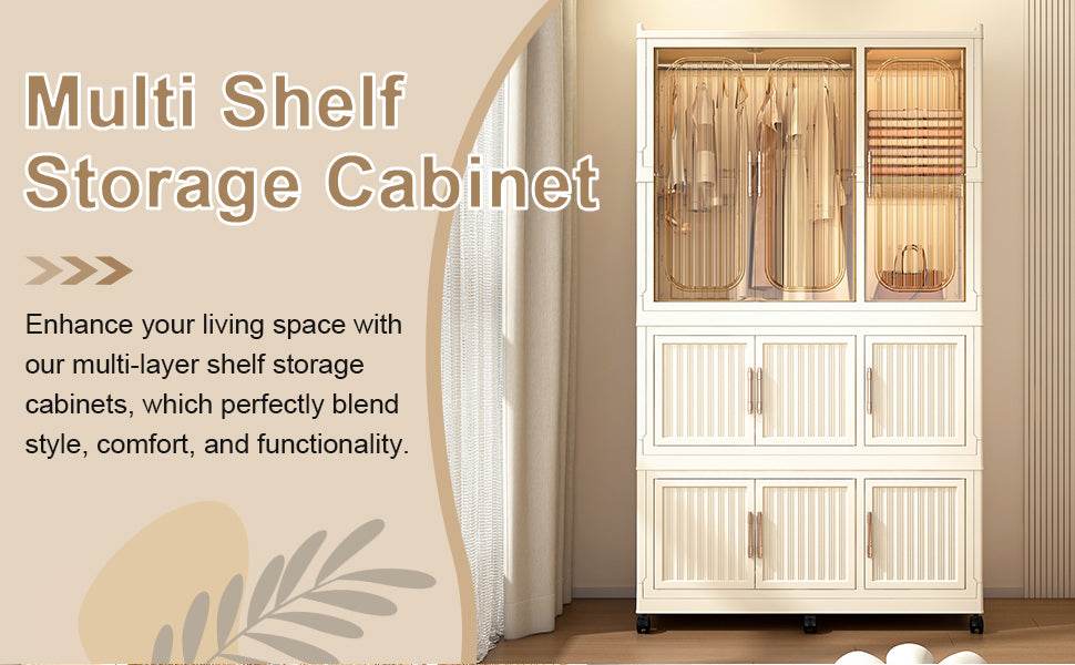 Portable Magnetic Door Wardrobe Closet Organizer Storage Furniture - Sleep Galleria