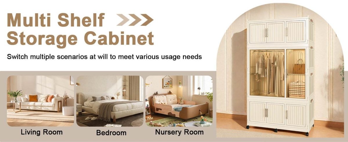 Portable Magnetic Door Wardrobe Closet Organizer Storage Furniture - Sleep Galleria