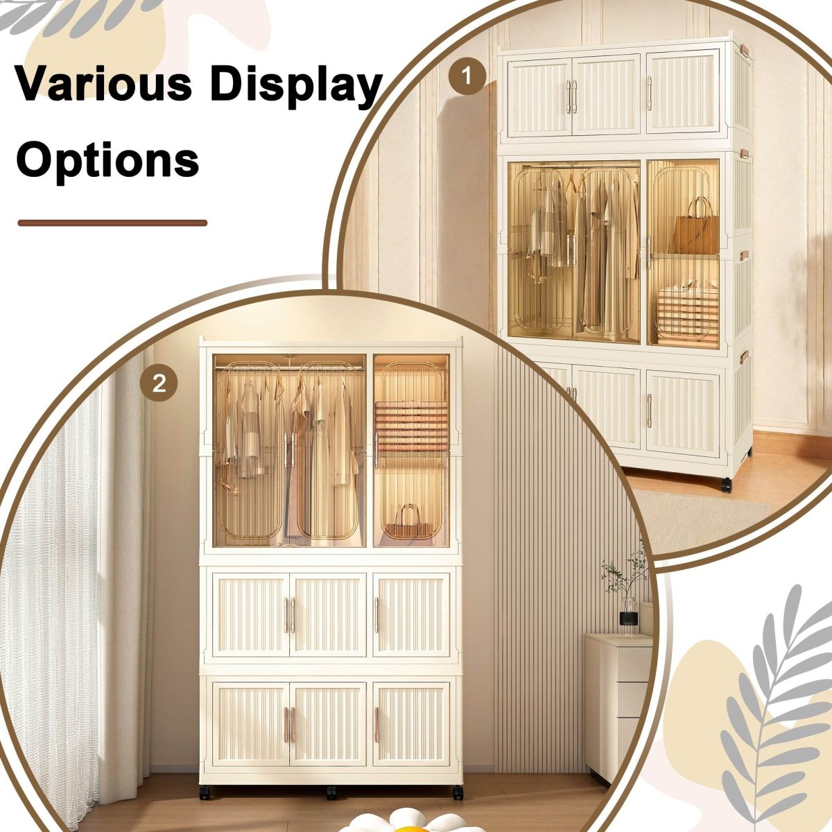 Portable Magnetic Door Wardrobe Closet Organizer Storage Furniture - Sleep Galleria
