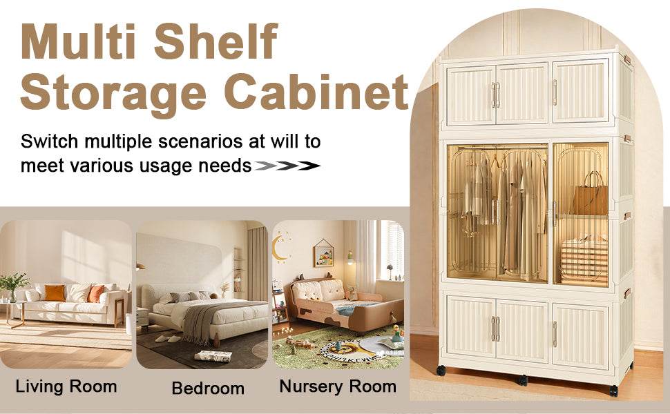 Portable Magnetic Door Wardrobe Closet Organizer Storage Furniture - Sleep Galleria