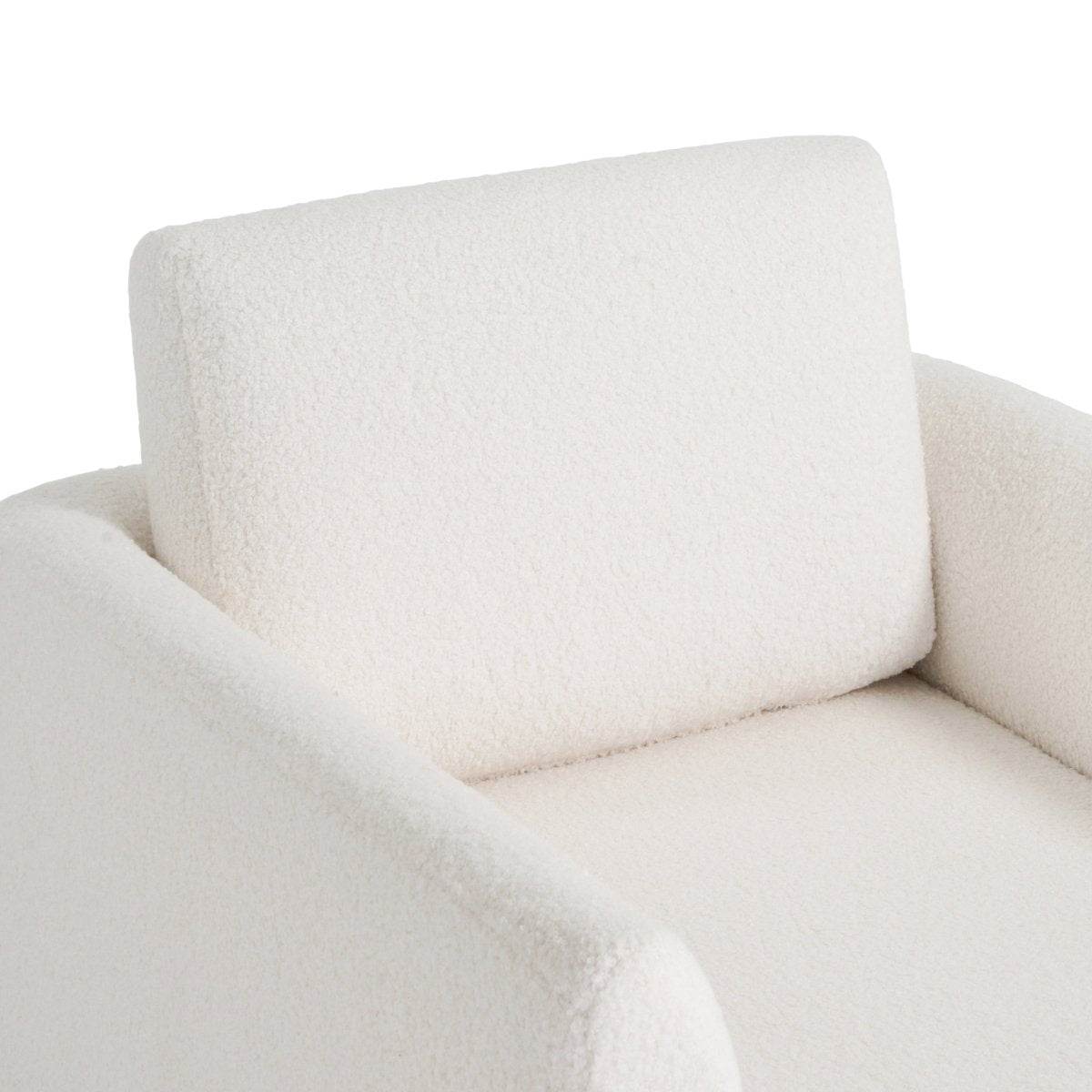 Premium Sherpa Boucle 360-Degree Swivel Accent Chair - Sleep Galleria