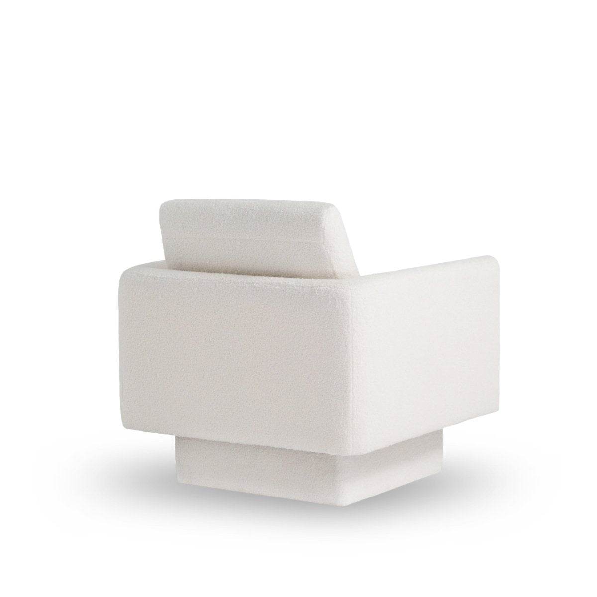 Premium Sherpa Boucle 360-Degree Swivel Accent Chair - Sleep Galleria