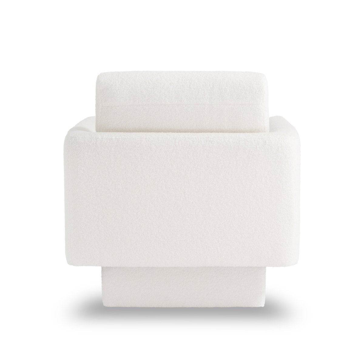 Premium Sherpa Boucle 360-Degree Swivel Accent Chair - Sleep Galleria