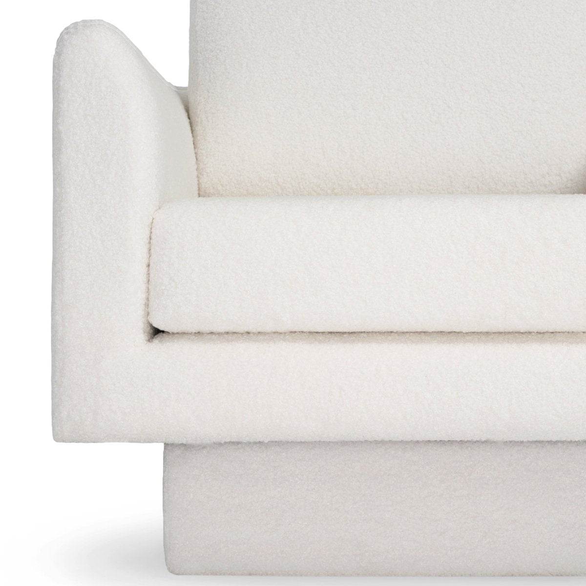 Premium Sherpa Boucle 360-Degree Swivel Accent Chair - Sleep Galleria