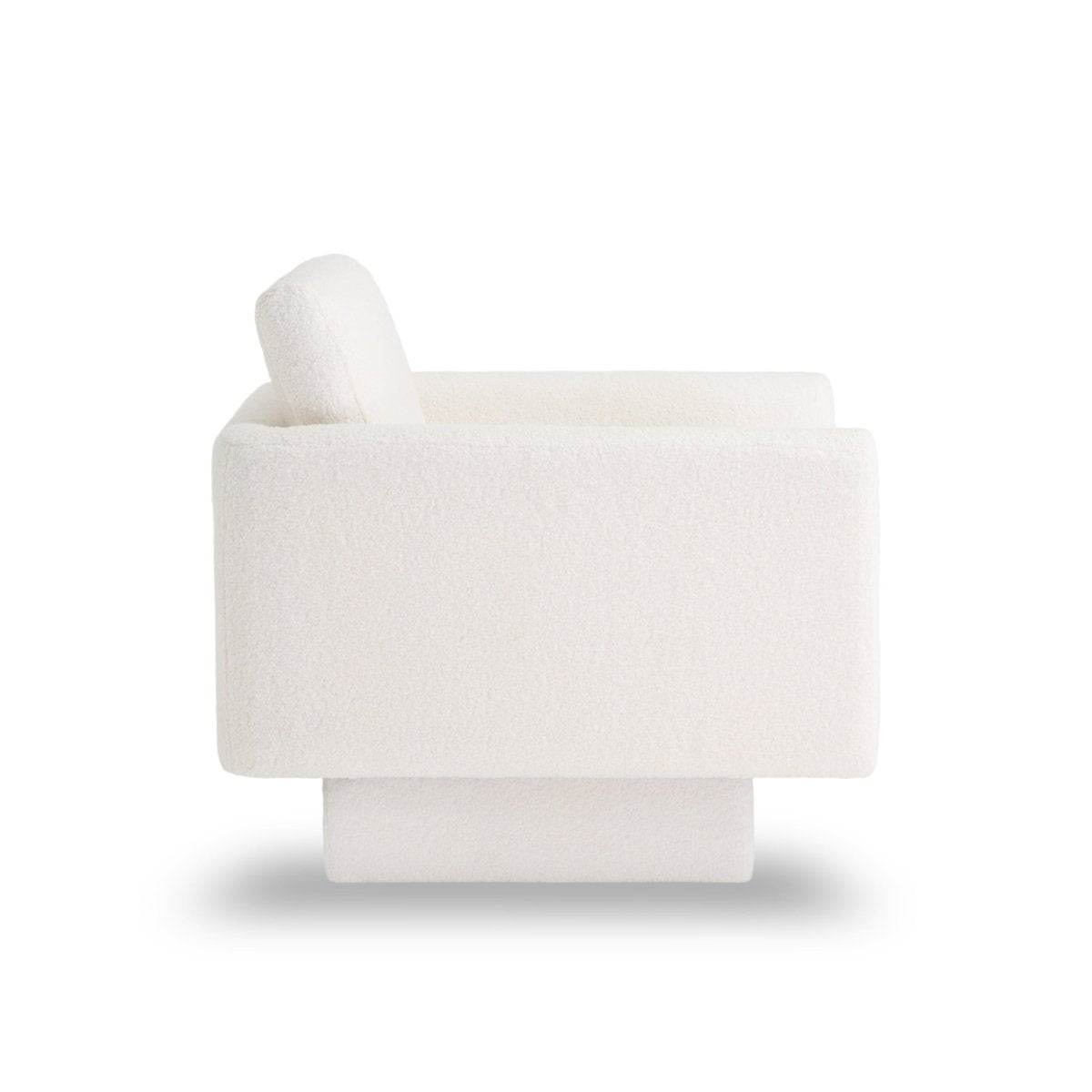 Premium Sherpa Boucle 360-Degree Swivel Accent Chair - Sleep Galleria