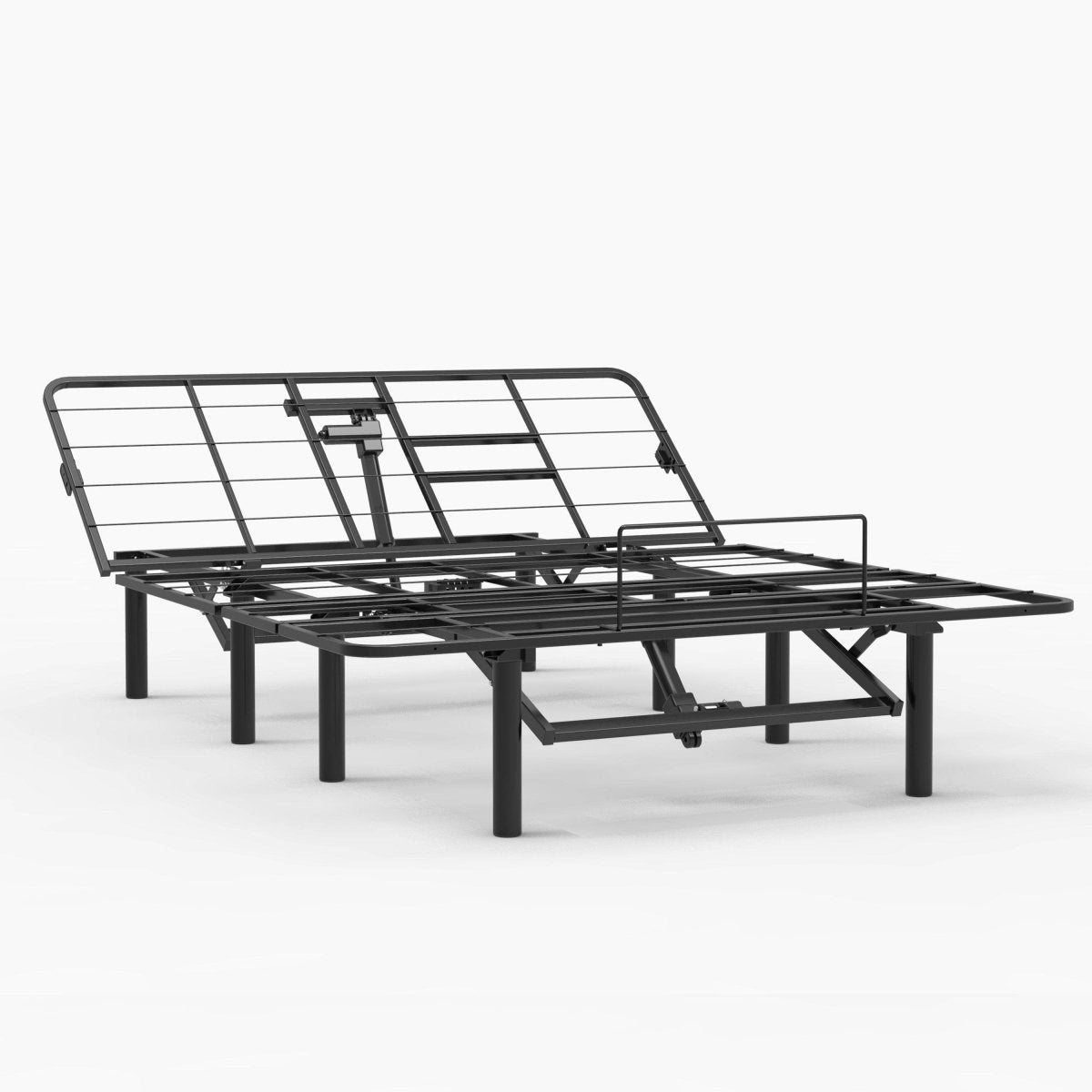 Queen Adjustable Bed Base Frame With Dual USB Ports - Driftwood - Omega Lifestyles