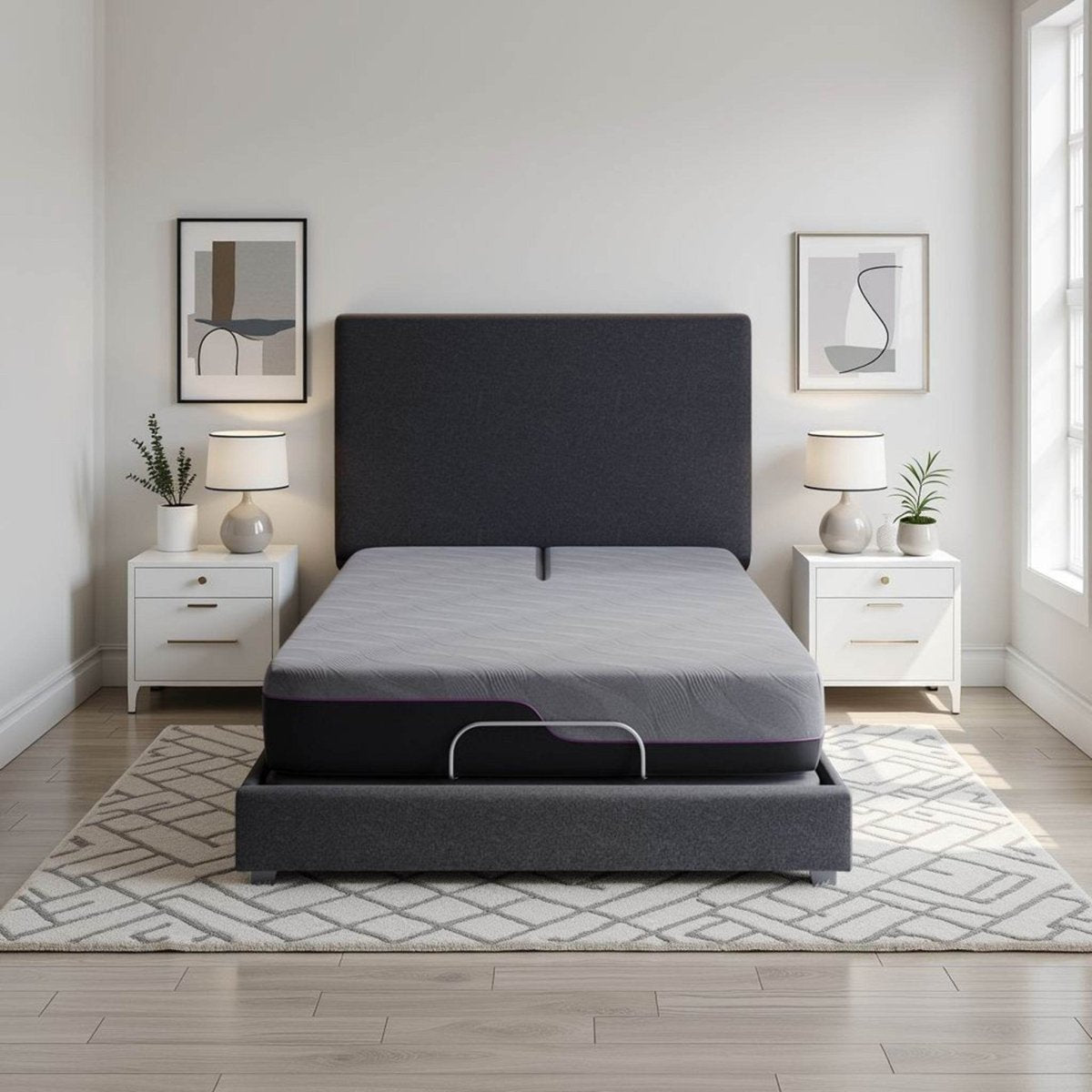 Queen Firm 11 - Inch Cooling Latex Foam Flex Top Mattress - Driftwood - Omega Lifestyles