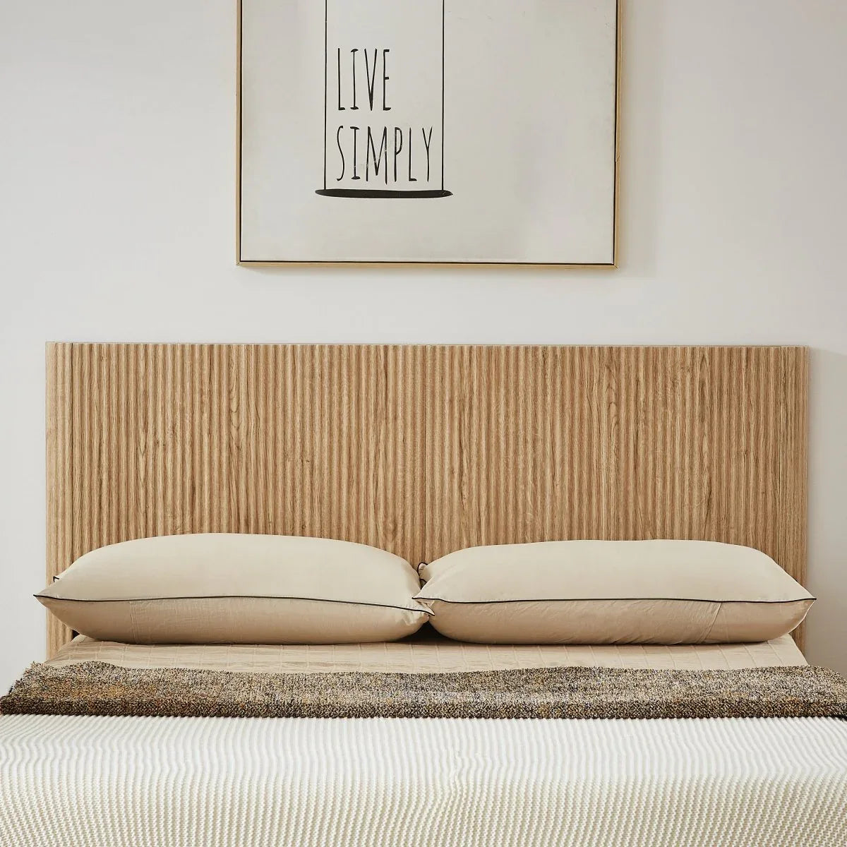 Queen Hydraulic Lift Storage Bed Frame Oak Finish - Omega Lifestyles