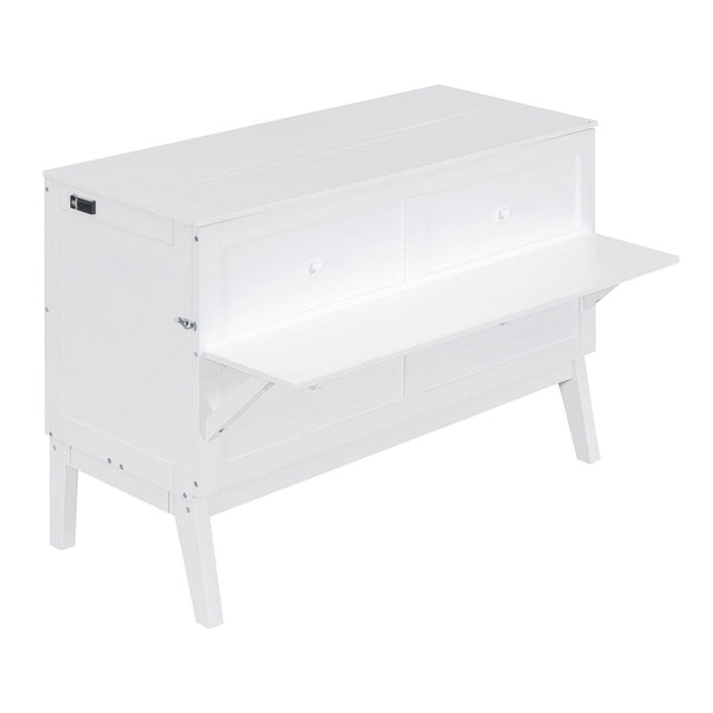 Queen Space-Saving Murphy Bed With USB Charging Ports - Omega Lifestyles