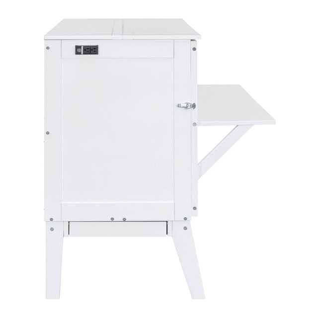 Queen Space-Saving Murphy Bed With USB Charging Ports - Omega Lifestyles