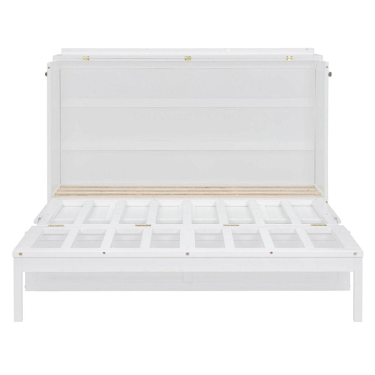 Queen Space-Saving Solid Wood Murphy Bed Frame - Sleep Galleria